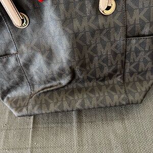 Michael Kors Dark Brown Monogram Shoulder Bag